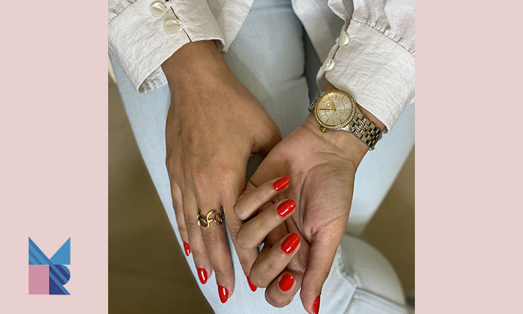 طرح ساده لمینت ناخن